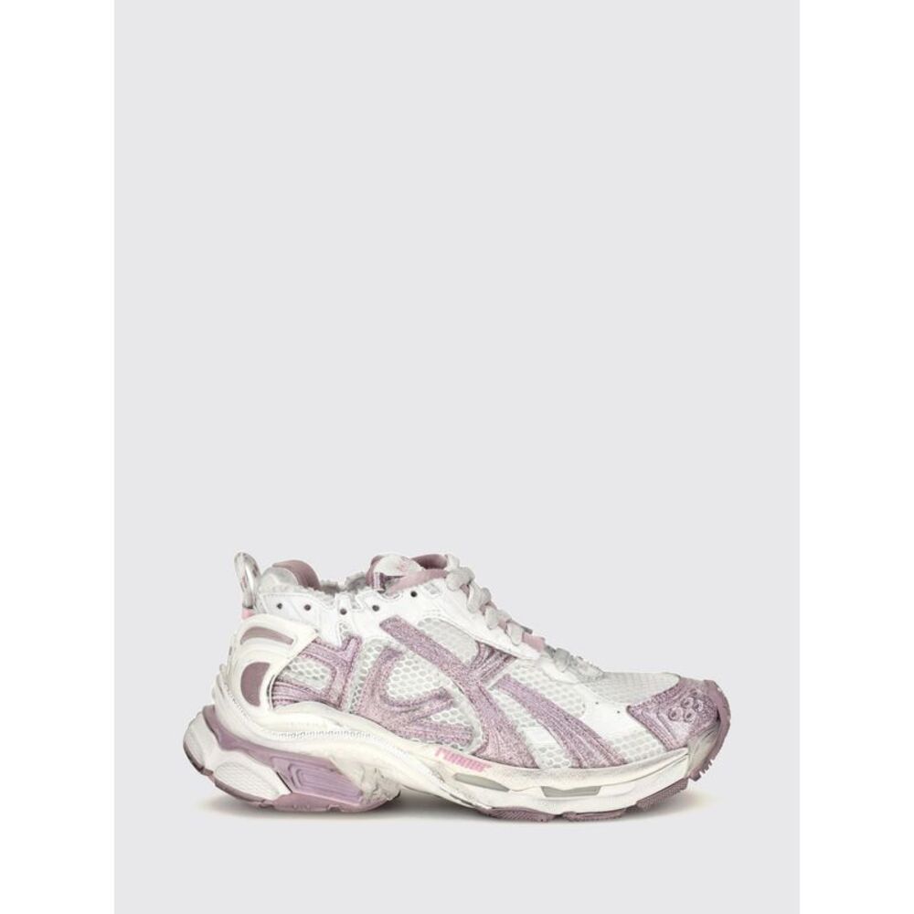Balenciaga Women Balenciaga Runner Distressed-Effect Mesh And Rubber Trainers